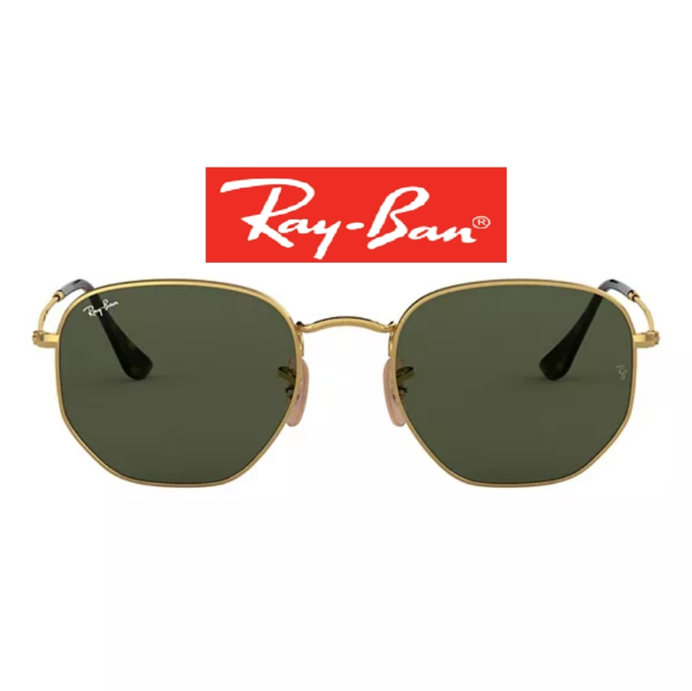 RayBan Hexagonal Green G15 Lenses RB3548N Men & Women